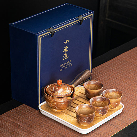 Juego de Té Xiaoyao con Tetera Giratoria 360° - Image 50
