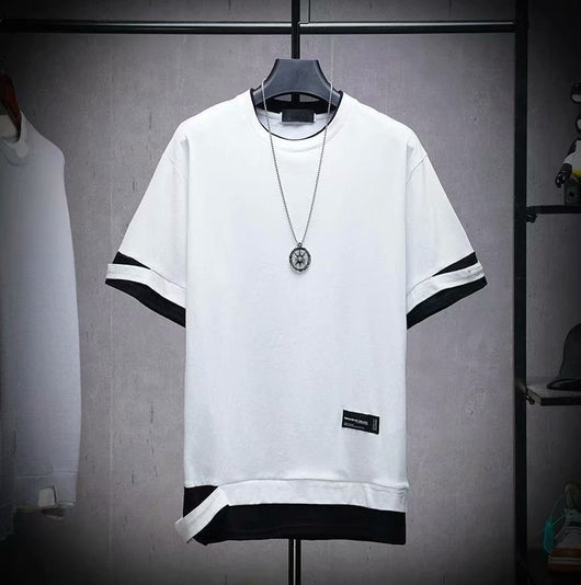 Playera Holgada Hip-Hop de Manga Corta para Hombre - Image 11