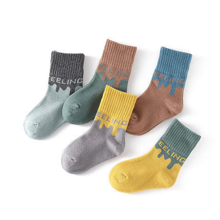 Calcetines Infantiles de Algodón Peinado con Diseños de Caricaturas - Image 10