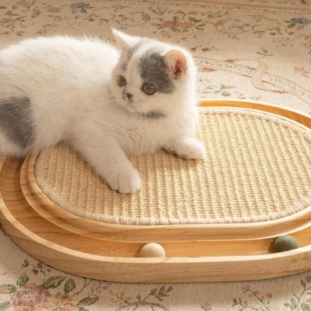 Juguete de Madera Maciza para Gatos Activos