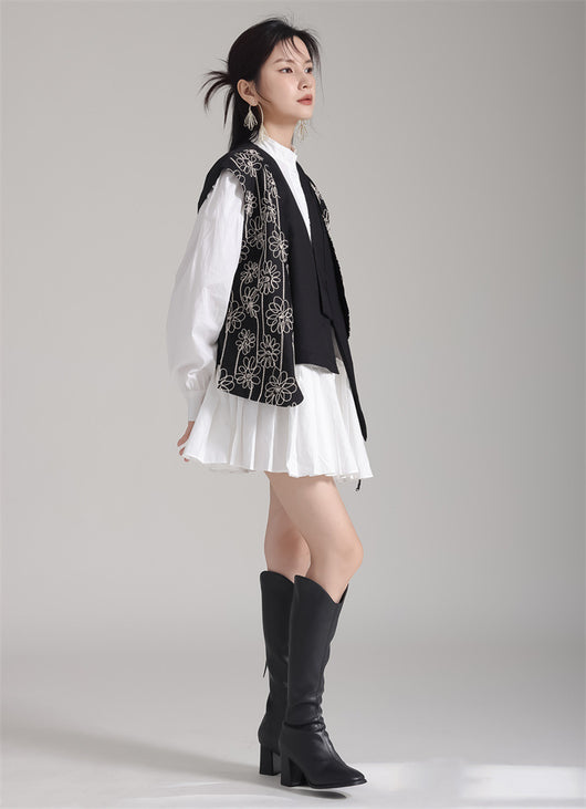 Vestido Camisero Plisado Manga Larga Diseño Exclusivo - Image 13