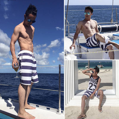 Pantalones Cortos de Playa Hombre - Secado Rápido para Vacaciones