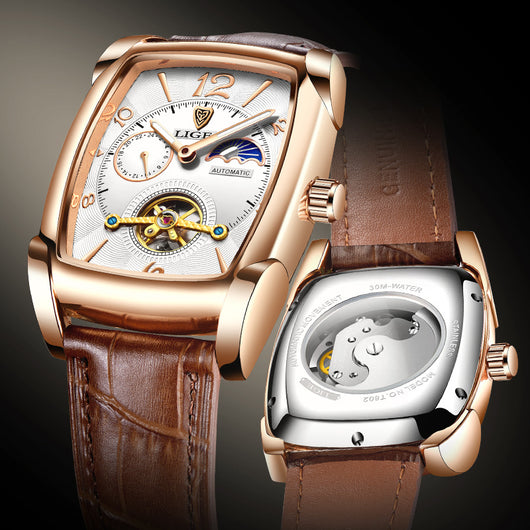 Reloj Mecánico Cuadrado con Tourbillon para Hombre - Image 13