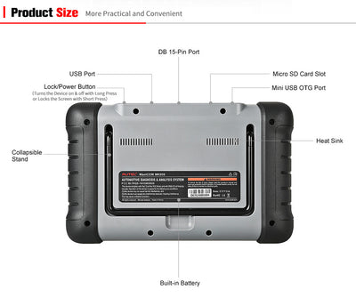 Escáner Automotriz Autel MaxiCOM MK808 - Diagnóstico OBD2 Profesional - Image 3