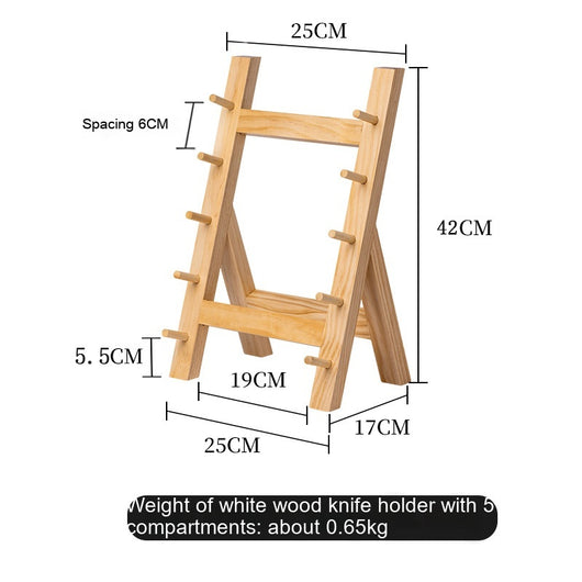 Soporte para Cuchillos de Madera Sapele - Organizador de Cocina Premium - Image 7