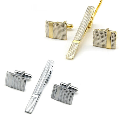 Set de 4 Piezas: Pasador de Corbata y Gemelos Elegantes - Image 5