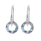 Austrian Crystal S925 Plateado Universe Ring With Diamond Ear Hook Earrings VL color