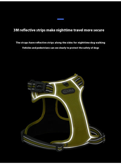 Arnés Reflectivo de Absorción de Impactos con Visión Nocturna para Mascotas - Image 16