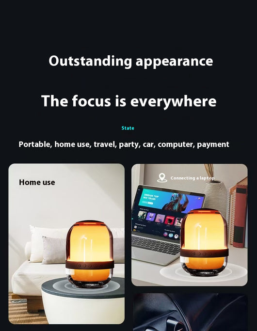 Parlante Bluetooth de Cristal Transparente con Luces Coloridas - Image 11