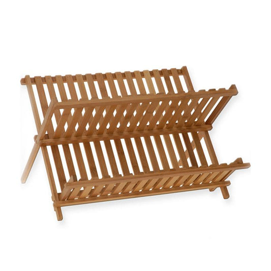 Escurridor de Platos Doble de Bambú con Ventilación - Image 2