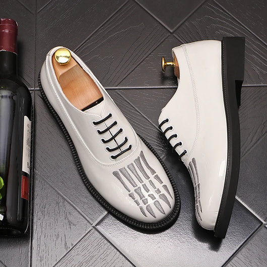 Zapatos de Cuero para Hombre con Suela Gruesa y Punta Redonda - Image 14