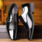 Zapatos de Cuero Charol Casual con Punta Afilada para Hombre
