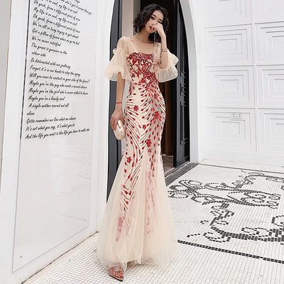 Vestido de Noche Sirena Elegante de Celebridad - Image 6