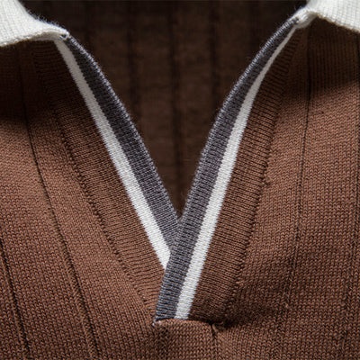 Polo Ejecutivo Bicolor de Manga Corta para Hombre - Image 3