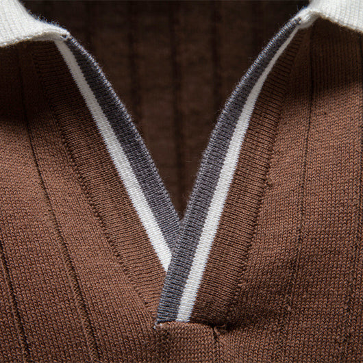 Polo Ejecutivo Bicolor de Manga Corta para Hombre - Image 3