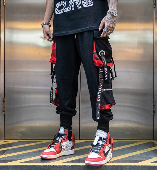 Pantalones Harem Hip Hop con Cintas Laterales - Image 11