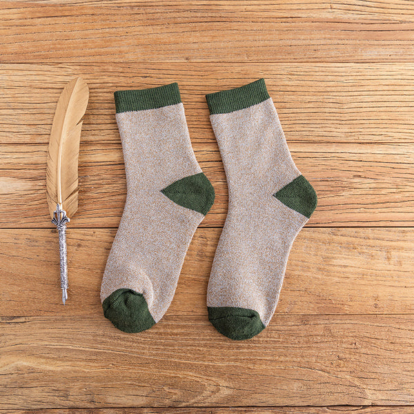 Calcetines Térmicos para Hombre - Algodón Grueso Doble Terry Caña Media