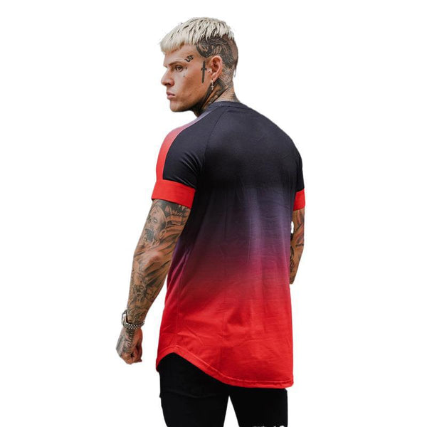 Camiseta Raglan Casual para Hombre con Impresión 3D