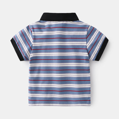 Camisa Casual Infantil con Cuello Solapa y Manga Corta - Image 7