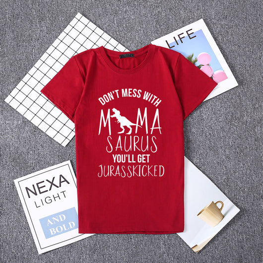 Playera Holgada Cuello Redondo Manga Corta Casual - Image 16