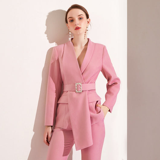 Traje Ejecutivo Femenino Elegancia Profesional Estilo Occidental - Image 4