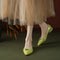 Zapatos de Cuero Elegantes con Punta Fina para Mujer