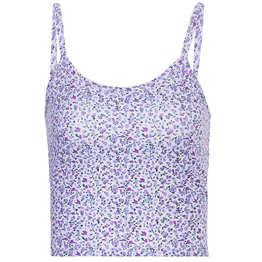 Bolso Bandolera Floral Púrpura Estilo Francés