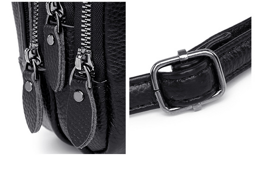Bolso Bandolera de Cuero Multicapa - Diseño Minimalista y Funcional - Image 9