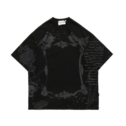 Playera Suelta con Estampado de Letras - Unisex - Image 10