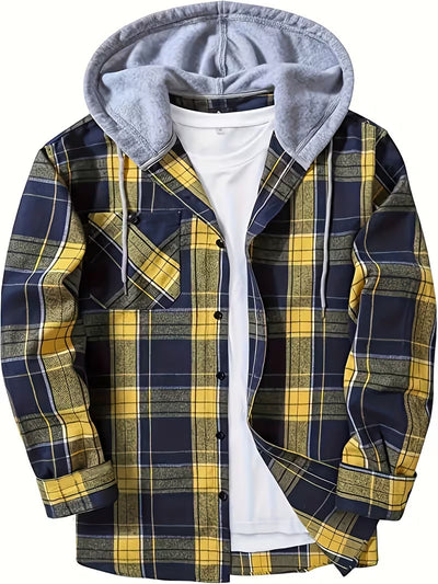 Sudadera Hoodie Cuadros para Hombre - Manga Larga - Image 8