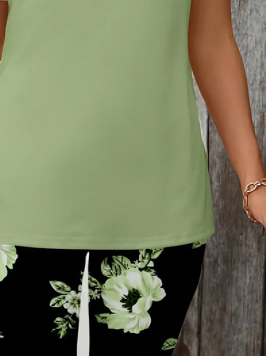 Camiseta Floral Casual de Manga Corta para Mujer - Image 8