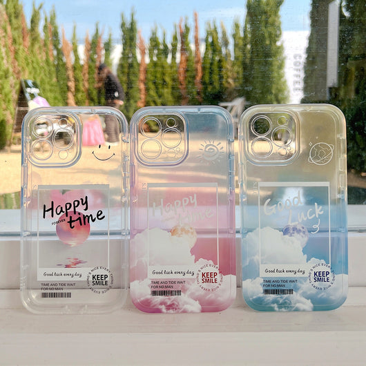 Funda Transparente Degradado Nube para iPhone 13, 12, 11, Pro y Pro Max - Image 4