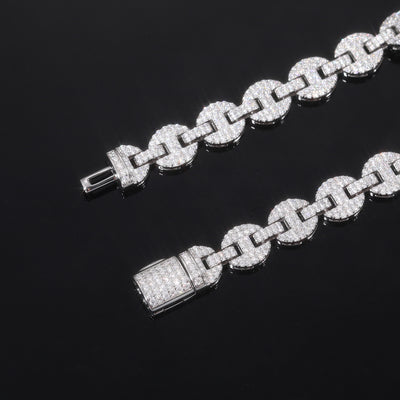 Collar y Pulsera de Plata 925 con Moissanita 8mm - Joyería Personalizada para Hombre - Image 11
