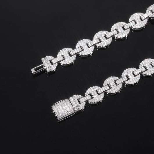 Collar y Pulsera de Plata 925 con Moissanita 8mm - Joyería Personalizada para Hombre - Image 11