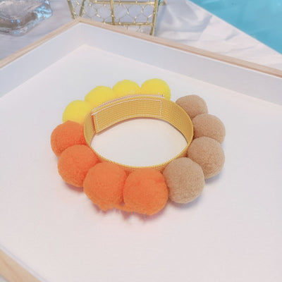 Collar Corgi con Pompón de Pelaje Colorido para Festival - Image 12