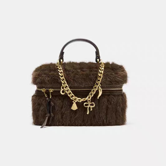 Bolsa Térmica Elegante con Cadena Decorativa - Estilo Europeo y Americano - Image 2