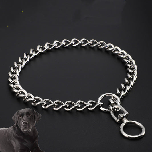 Collar de Cadena Acero Inoxidable para Perros Grandes – Pastor Alemán, Rottweiler, Golden Retriever
