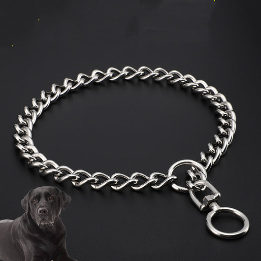 Collar de Cadena Acero Inoxidable para Perros Grandes – Pastor Alemán, Rottweiler, Golden Retriever