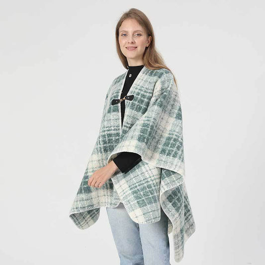 Manta Térmica Elegante de Cuadros para Primavera, Otoño e Invierno