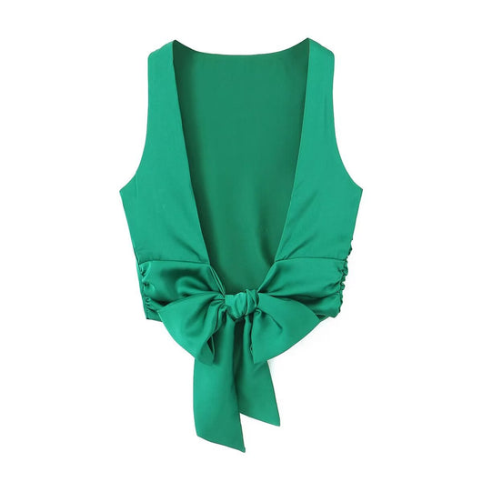 Top Backless de Seda Satinada para Mujer - Image 13