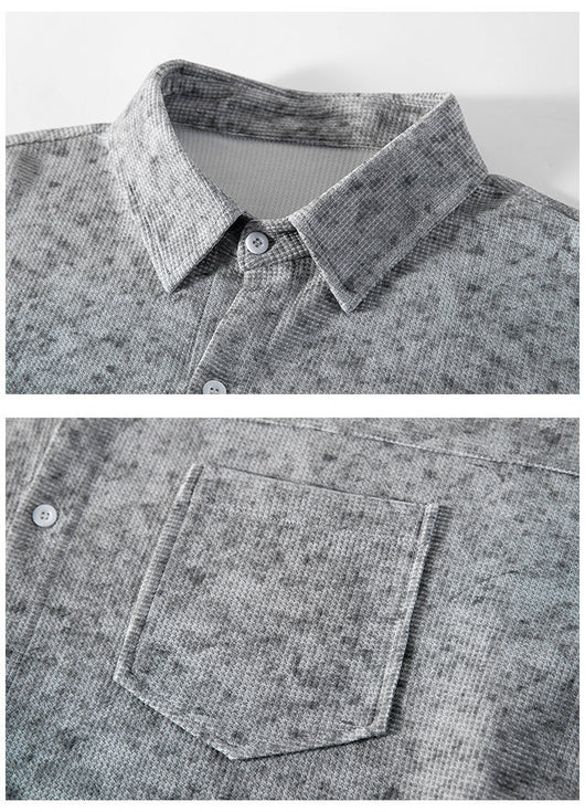 Camisa Jacket Suelta Talla Grande Manga Larga para Hombre - Image 17