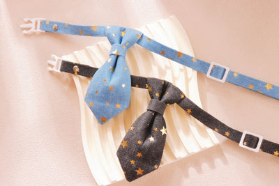 Collar Diseñador para Perros Pequeños y Medianos con Corbata Estrella Dorada Ajustable - Image 13