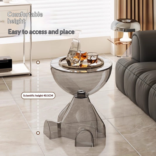 Mesa de Centro Transparente Estilo Osito de Peluche para Sala y Dormitorio - Image 2