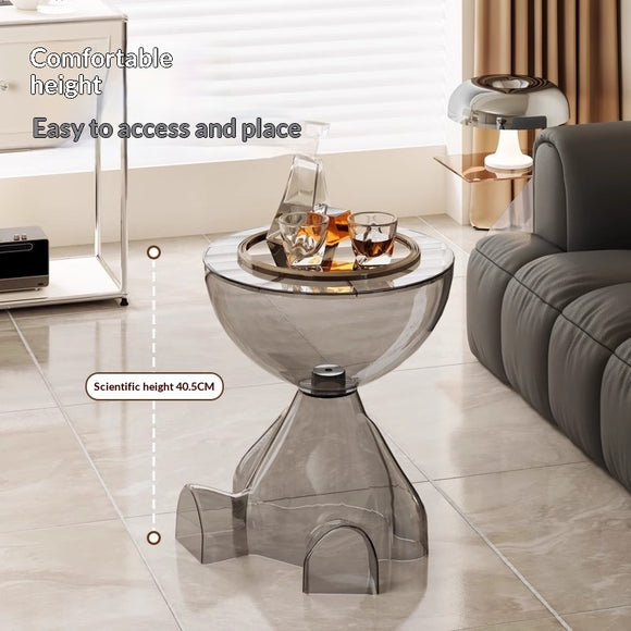 Mesa de Centro Transparente Estilo Osito de Peluche para Sala y Dormitorio