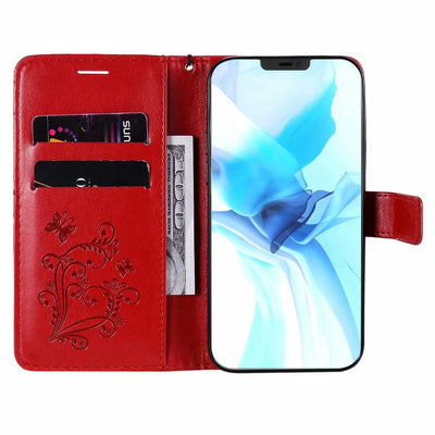 Funda de Cuero para Teléfono con Mariposa Prensada - Image 77