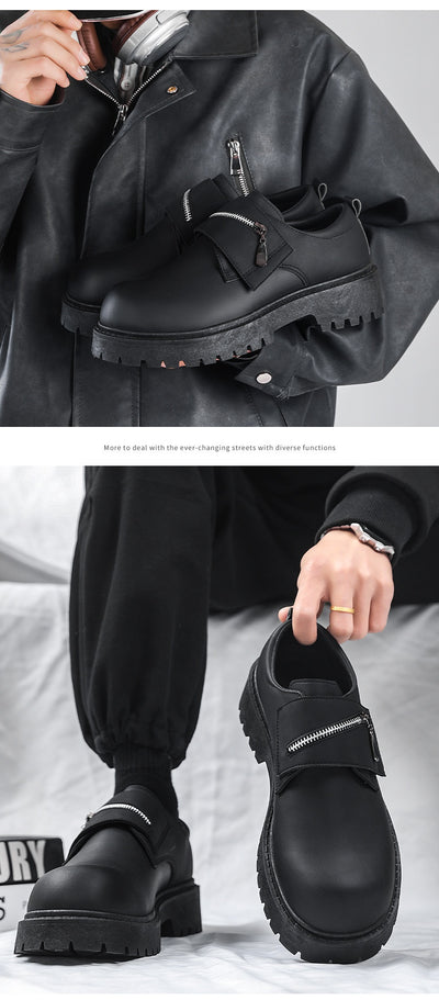 Zapatos Casuales de Plataforma en Cuero para Hombre - Image 14