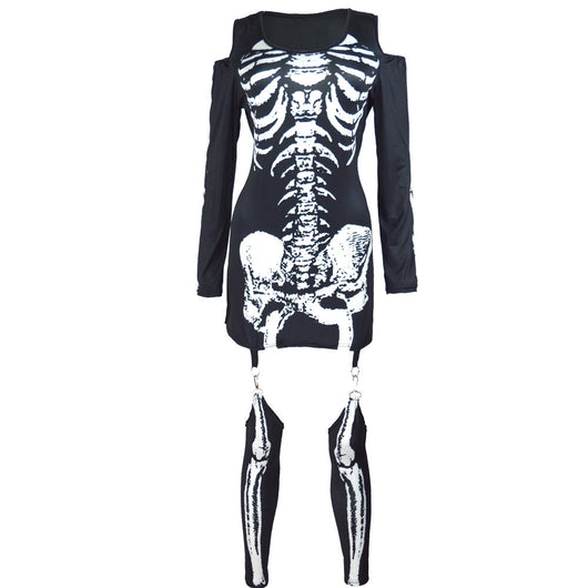 Disfraz Sexy Halloween Calavera - Diseño Hombros Descubiertos - Image 6