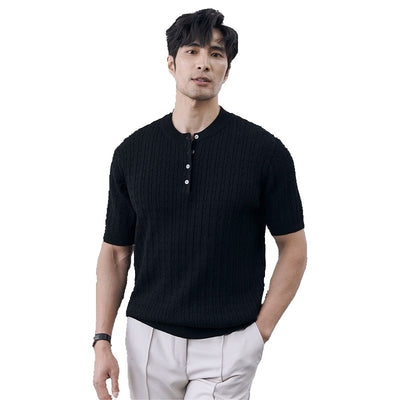 Polo Casual Slim Fit de Punto para Hombre - Cuello Redondo Premium - Image 5