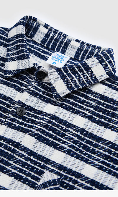 Camisa Manga Larga a Rayas para Hombre - Estilo Clásico Versátil - Image 4