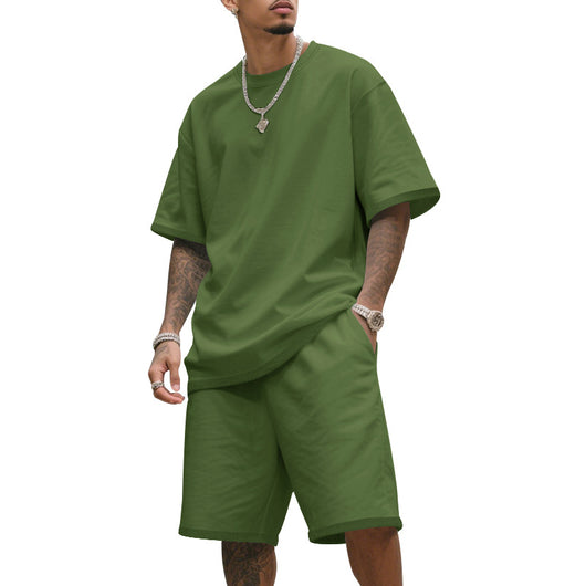 Traje Deportivo Hombre Manga Corta Ajuste Relajado para Verano - Image 9